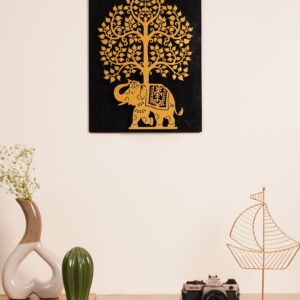 elegant royal metal elephant frame exquisite decor black