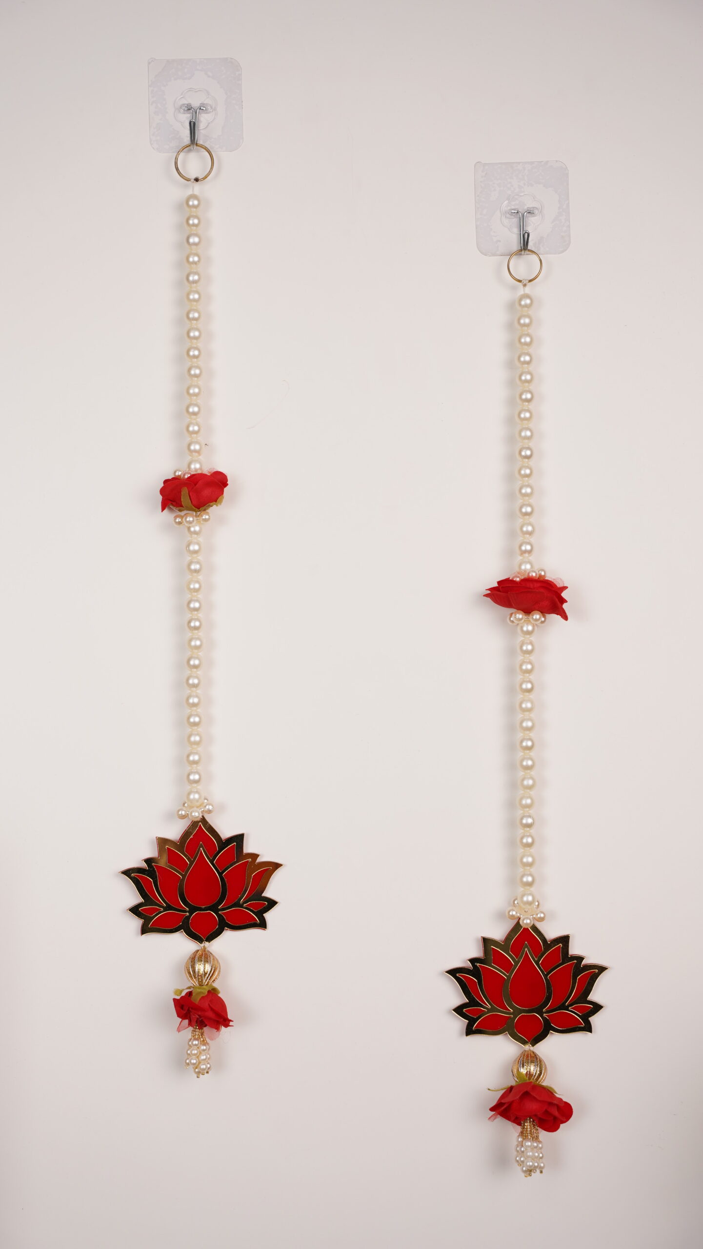 hubh-Labh Acrylic Red Lotus Hanging Decor