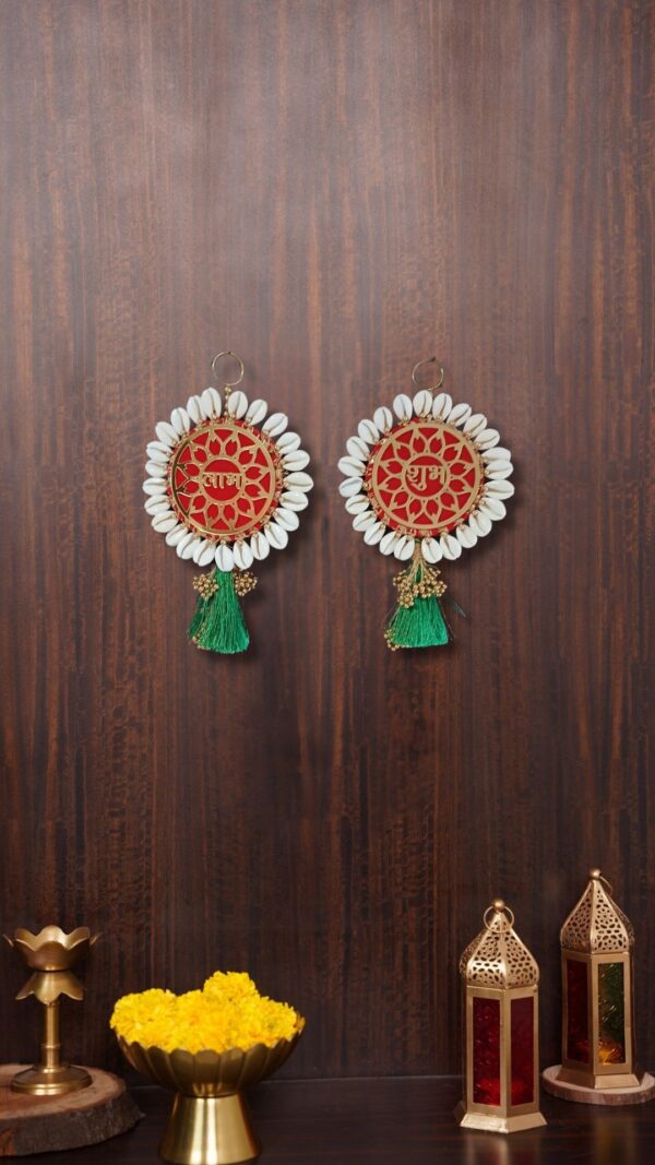kaudi Shubh labh Side hangings | Vvisba | traditional Indian Side Hangings